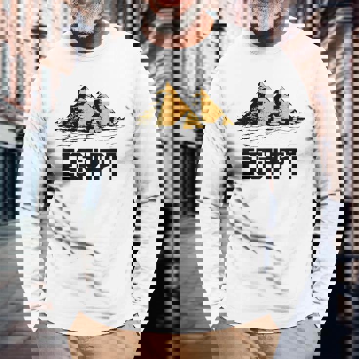 エジプト エジプトピラミッド お土産 長袖Tシャツ 高齢者への贈り物