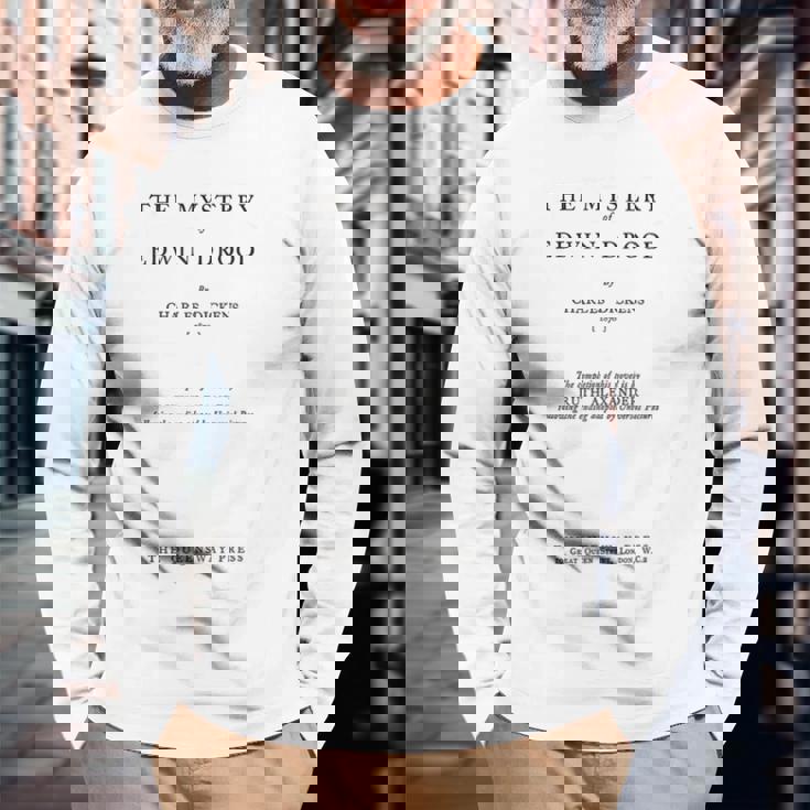 エドウィン・ドロードの謎 チャールズ・ディケンズ タイトルページ 長袖Tシャツ 高齢者への贈り物