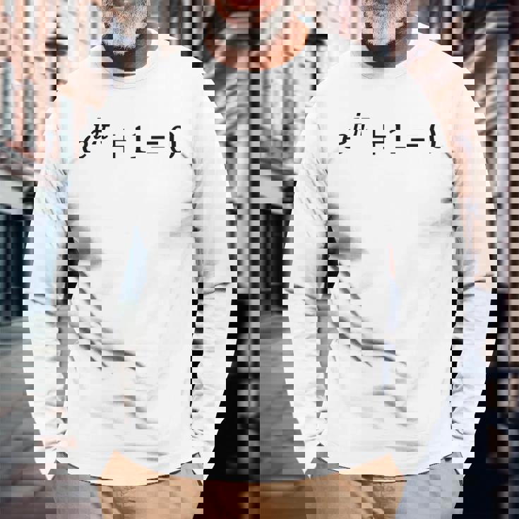 オイラーのアイデンティティ 最も美しい数学方程式 数学 長袖Tシャツ 高齢者への贈り物