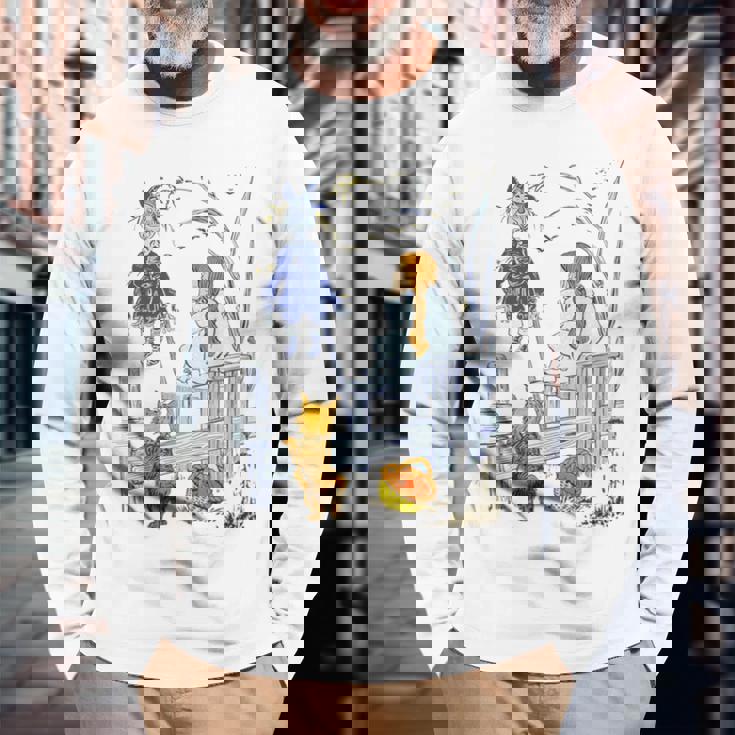 オズの土地 ギフト クラシック かかし トト オズの魔法使い ドロシーの魔法使い 長袖Tシャツ 高齢者への贈り物