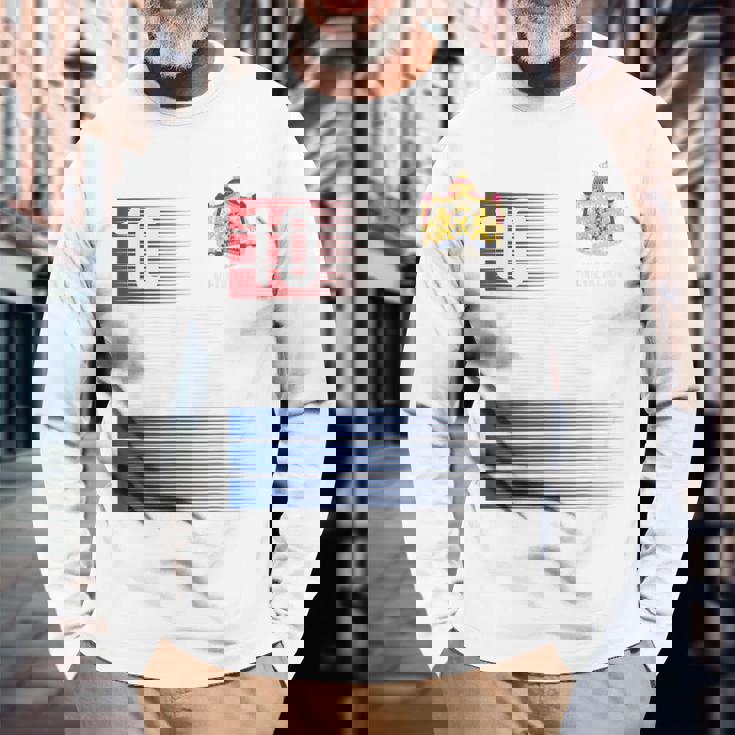 オランダ国旗 10 オランダオレンジ サッカー メンズ レディース キッズ ボーイズ 長袖Tシャツ 高齢者への贈り物