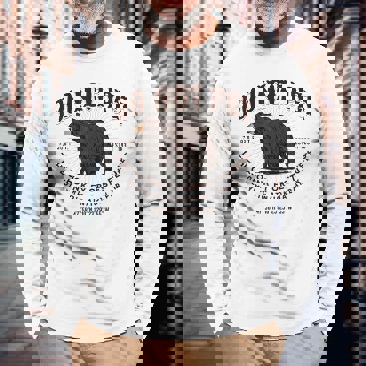 オリンピック国立公園 ワシントン ツキノワグマ 長袖Tシャツ 高齢者への贈り物