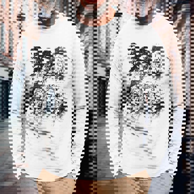 オーケストラ 交響曲 クラシック音楽 作曲家 ベートーヴェン バッハ 長袖Tシャツ 高齢者への贈り物