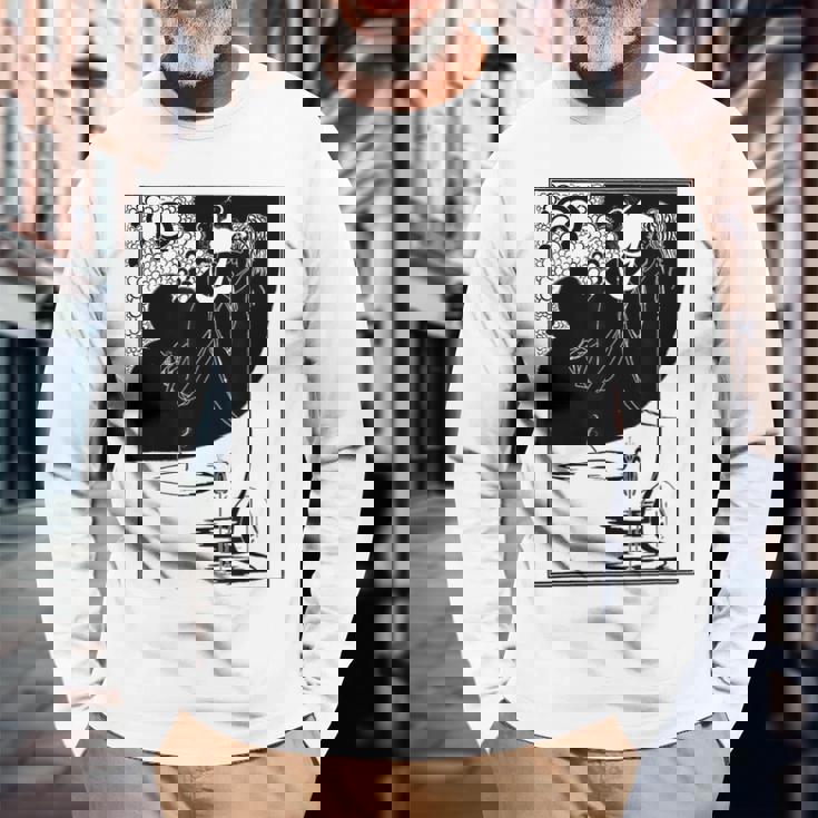 オーブリー・ビアズリーのクライマックス 長袖Tシャツ 高齢者への贈り物