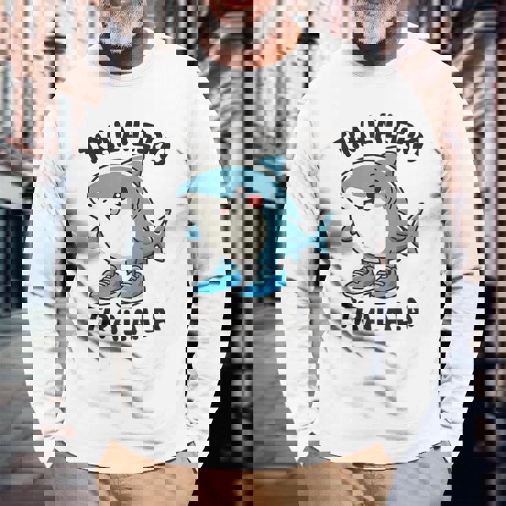 カワイイトラレロトラララ-イタリアブレインロットミーム 長袖Tシャツ 高齢者への贈り物