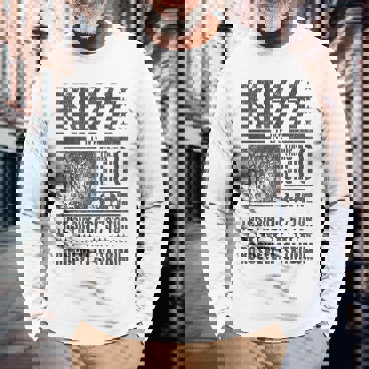キッス Kiss Roosevelttadium 長袖Tシャツ 高齢者への贈り物