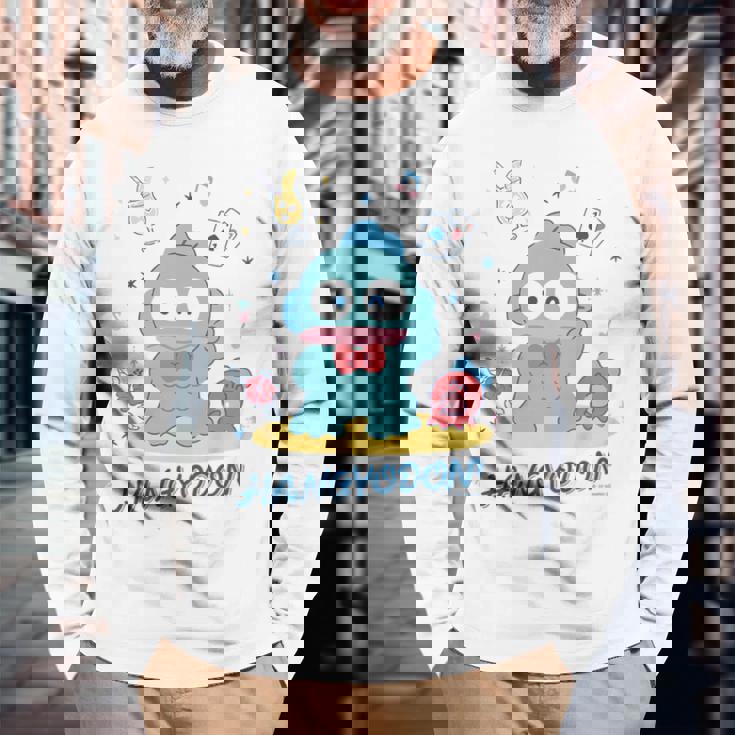 キッズ ハンギョドン ポーズ 長袖Tシャツ 高齢者への贈り物