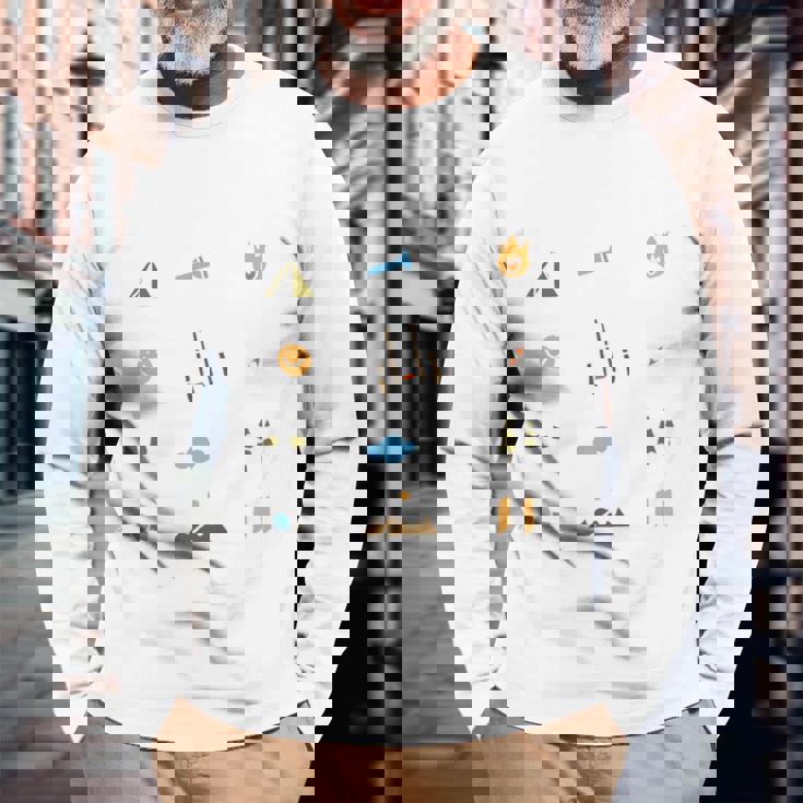 キャンプ 楽しい グループ キッズ ティーン 家族 マッチング 長袖tシャツ 長袖Tシャツ 高齢者への贈り物