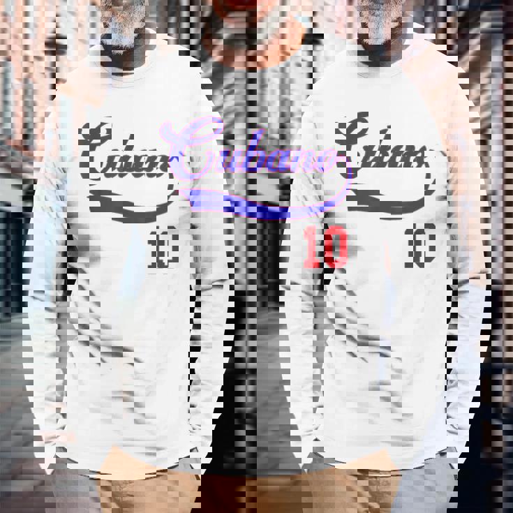 キューバノ 野球 お土産 スラング 男の子 アセレ キューバ キューバ 男性 長袖Tシャツ 高齢者への贈り物