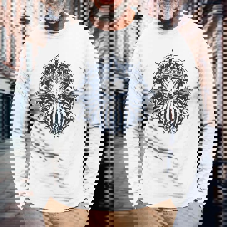 クラーケン クトゥルフ タコ 長袖Tシャツ 高齢者への贈り物