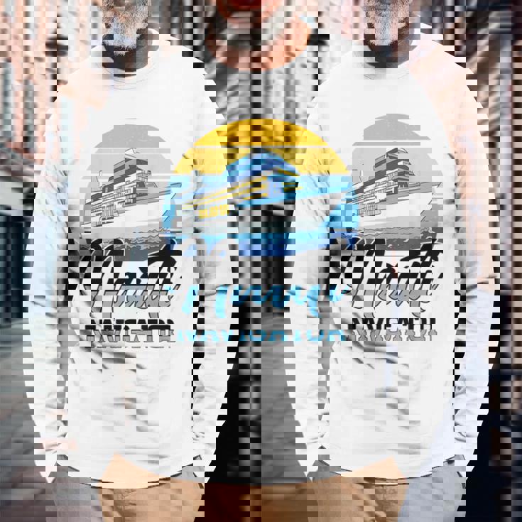 クルージング航海船キャプテンアンカークルーズディレクター 長袖Tシャツ 高齢者への贈り物