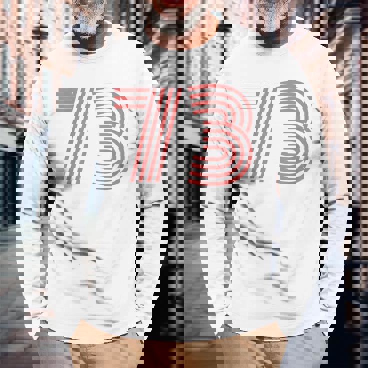 クールレトロライティングジャージ、背番号73 1973 長袖Tシャツ 高齢者への贈り物