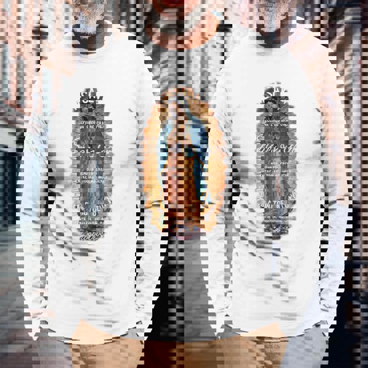 グアダルーペの聖母 カトリック アヴェ・マリア スペイン語 ヘイルマリア 長袖tシャツ 長袖Tシャツ 高齢者への贈り物