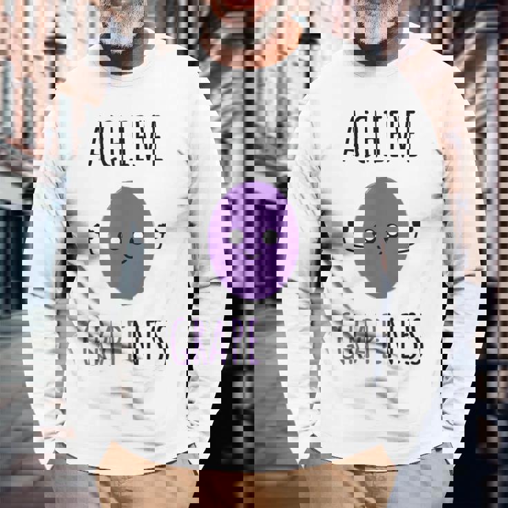 グレープネスを実現する カワイイスタイルグレープ 長袖Tシャツ 高齢者への贈り物