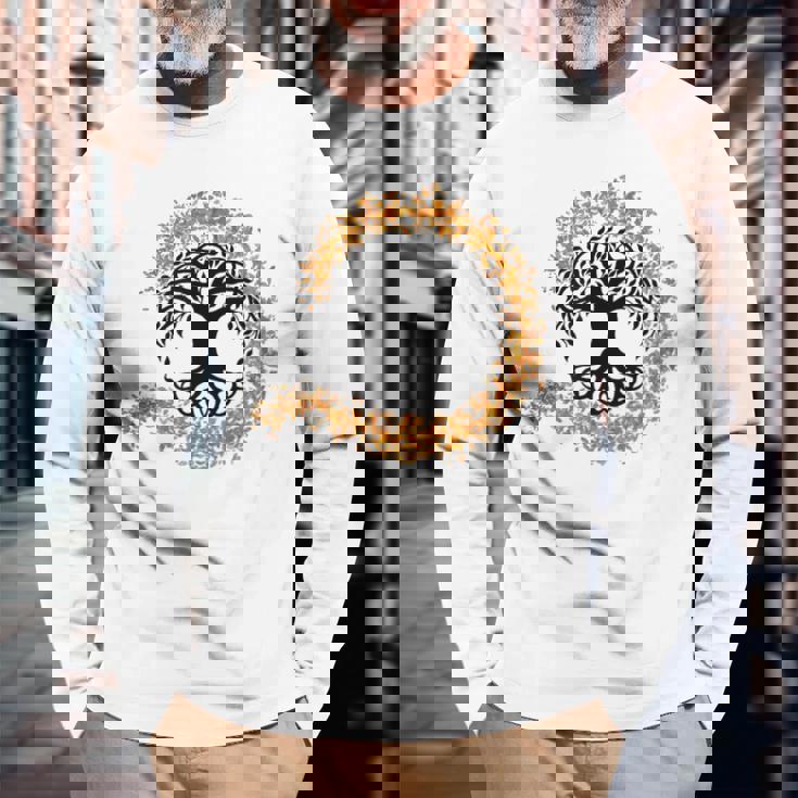 ケルトの木 長袖Tシャツ 高齢者への贈り物