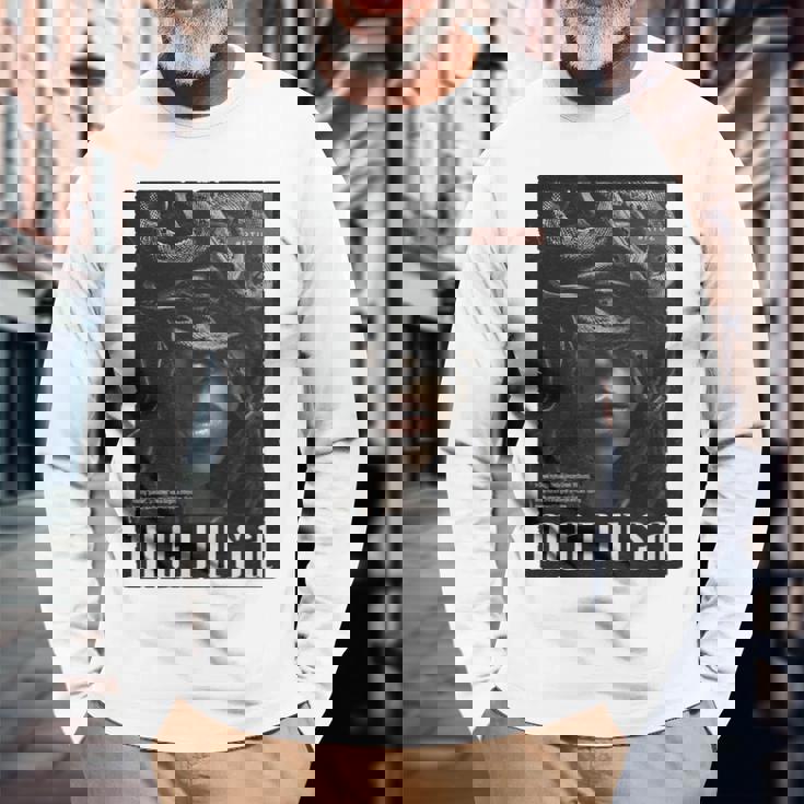 ゴルゴン メデューサ 女神 蛇 ギリシャ神話 メデューサ 長袖tシャツ 長袖Tシャツ 高齢者への贈り物