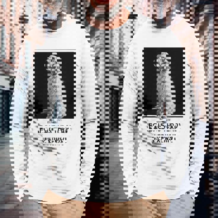 ゴールデンレトリーバー セラピー 、ゴールデンレトリーバー オーナーギフト 長袖Tシャツ 高齢者への贈り物