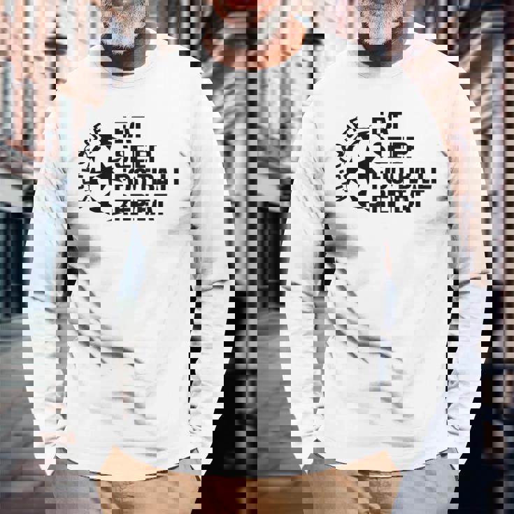 サッカー おもしろ ロゴ フットボール おしゃれ クール 長袖Tシャツ 高齢者への贈り物