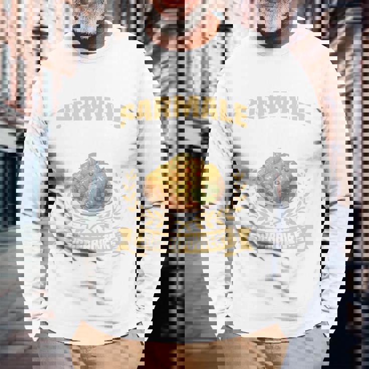 サルマレ好き セルビアン I Makearmale Disappearルーマニア料理 長袖tシャツ 長袖Tシャツ 高齢者への贈り物