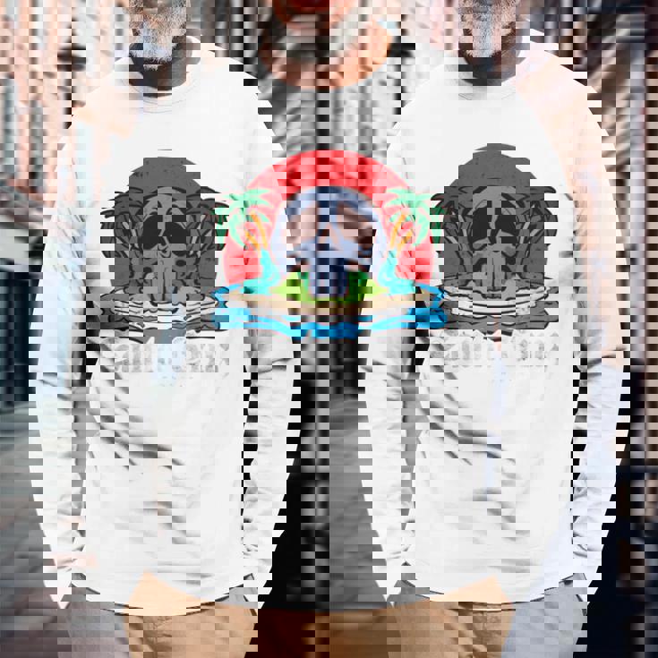 サンタクルーズ カリフォルニア ヴィンテージ レトロ 長袖tシャツ 長袖Tシャツ 高齢者への贈り物