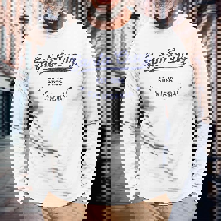 サンタクルーズ カリフォルニア 旅行 お土産 ヴィンテージ サンタクルーズ 長袖Tシャツ 高齢者への贈り物