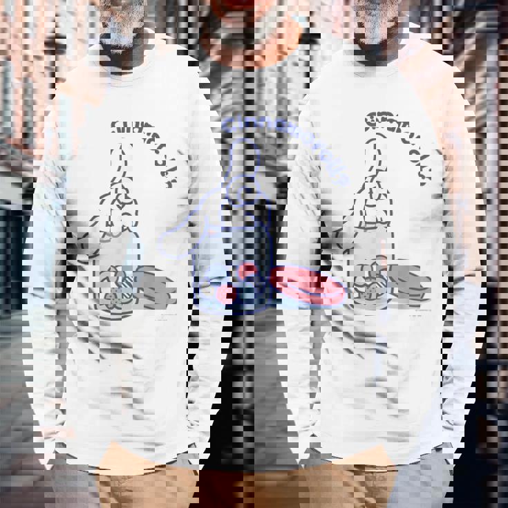 シナモロール ハイドアンドシーク 長袖Tシャツ 高齢者への贈り物