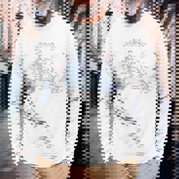 シナモロール ユニコーン ライトカラー 長袖Tシャツ 高齢者への贈り物