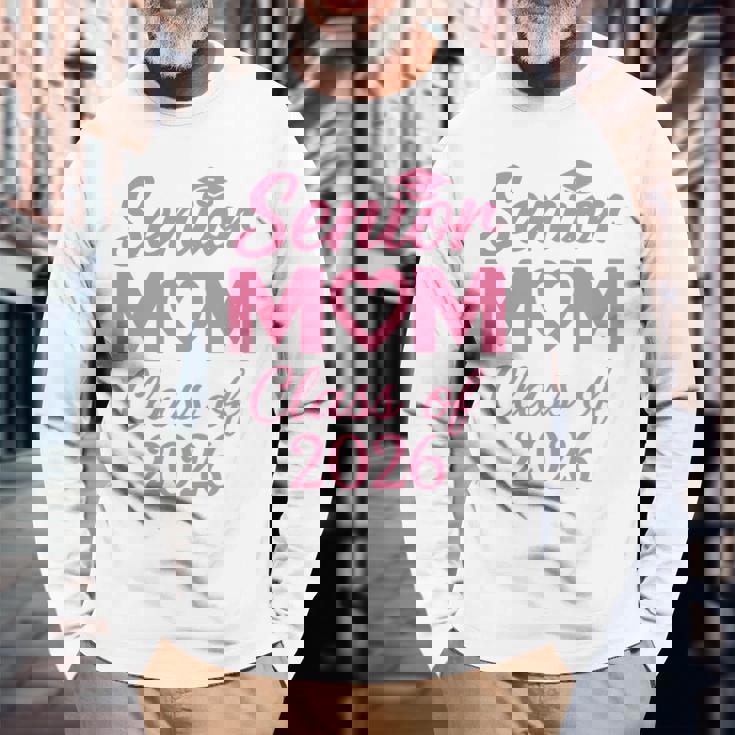 シニアママクラス 2026年 ピンク プラウド 卒業 母 卒業 長袖tシャツ 長袖Tシャツ 高齢者への贈り物