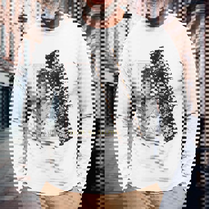 ジェフベック_001 長袖Tシャツ 高齢者への贈り物