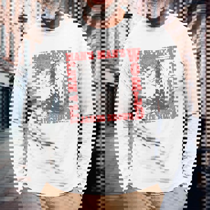 ジェームス・ブラウンイッツ・ア・マンズ・ワールド 長袖Tシャツ 高齢者への贈り物