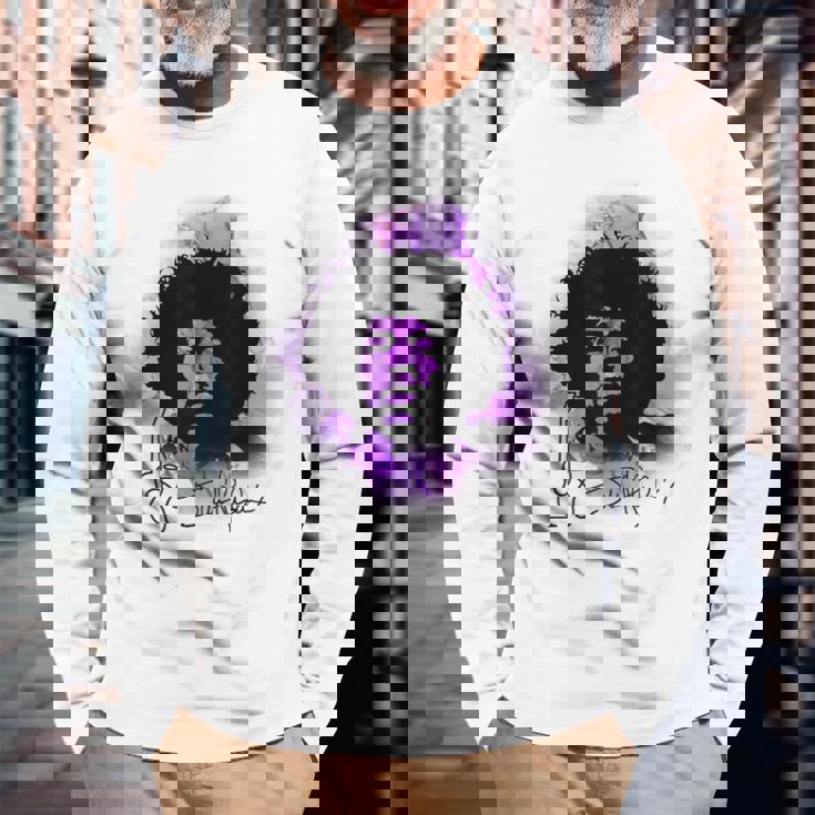 ジミヘンドリックス_001 長袖Tシャツ 高齢者への贈り物