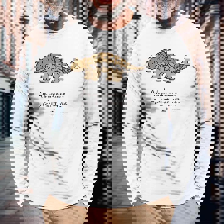 ジュラシック・ワールド Ankylosaurus Loose Illust 長袖Tシャツ 高齢者への贈り物