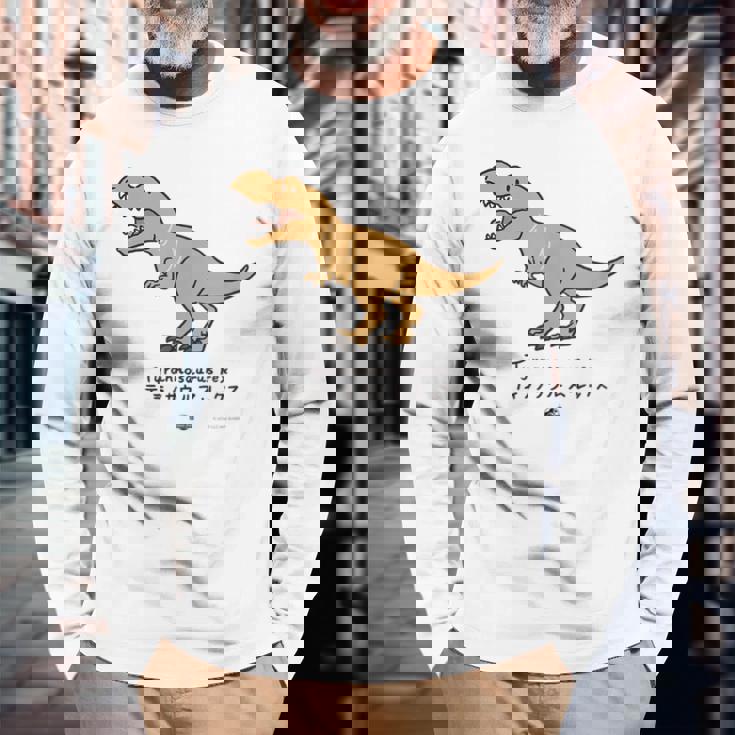 ジュラシック・ワールド Tyrannosaurus Rex Loose Illust 長袖Tシャツ 高齢者への贈り物