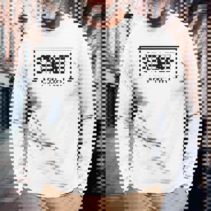 スタッフメンバーアソシエイトチーム 長袖Tシャツ 高齢者への贈り物