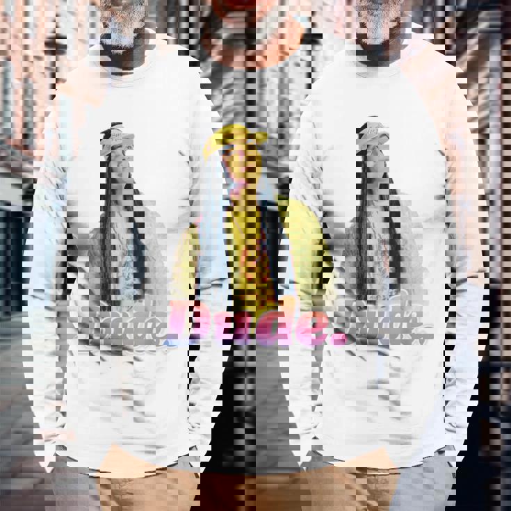 ストレンジャー・シングス サーファーボーイ ピザ アーガイル カリ デュード ヴィンテージ 長袖Tシャツ 高齢者への贈り物