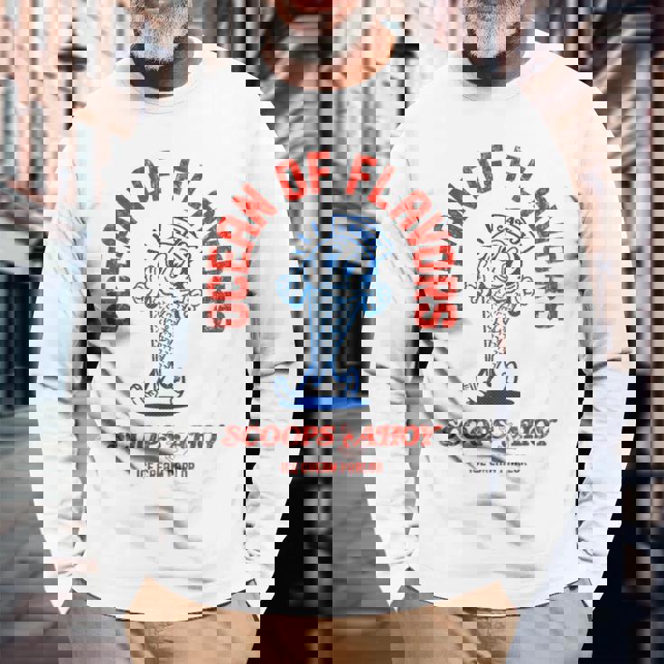 ストレンジャー・シングス スクープ アホイ スターコート アイスクリーム味 レトロ 長袖Tシャツ 高齢者への贈り物