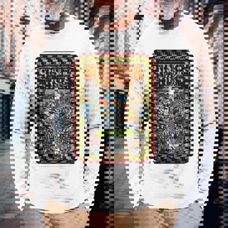 ストレンジャー・シングス プロモ コミック イレブン リンク O マニア レトロ 80年代 長袖tシャツ 長袖Tシャツ 高齢者への贈り物