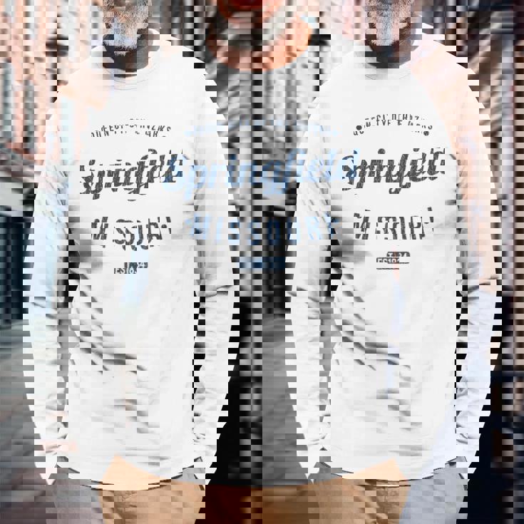 スプリングフィールド ミズーリ州 レトロ ヴィンテージ お土産 スプリングフィールド 長袖Tシャツ 高齢者への贈り物