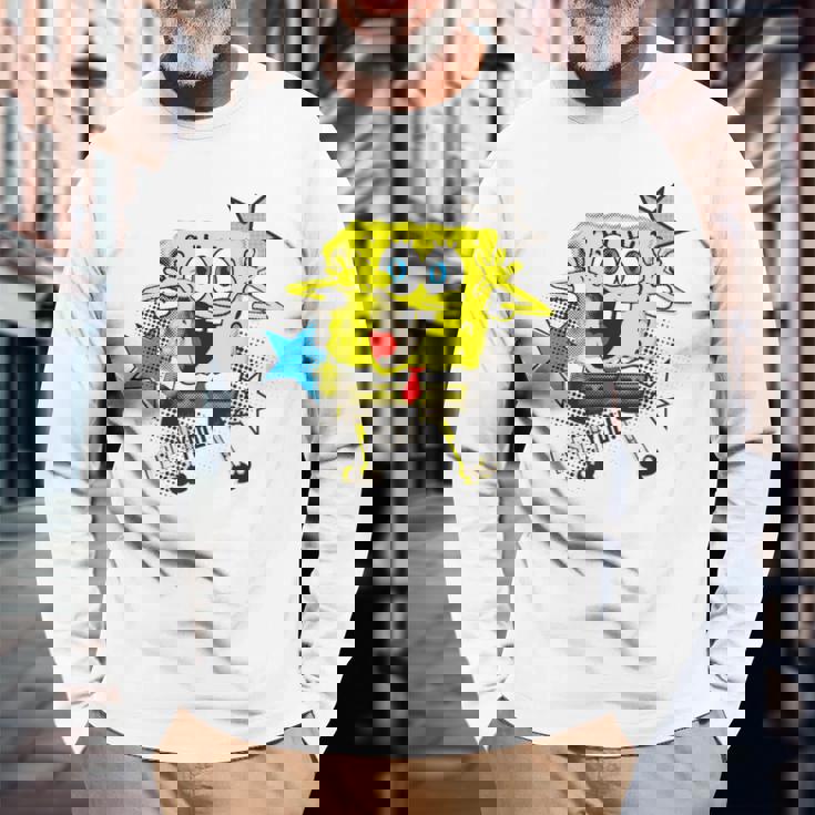 スポンジボブ スクエアパンツ スポンジボブee You 長袖Tシャツ 高齢者への贈り物