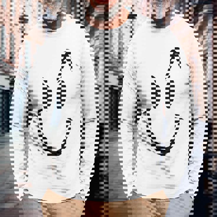 スマイリーシャツ スマイリーフェイス かわいいグラフィック 長袖Tシャツ 高齢者への贈り物