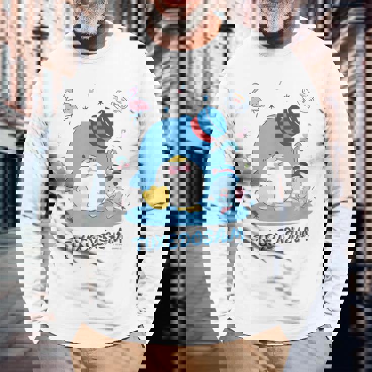 タキシードサム ダンス 【バレンタインギフトにおすすめ！】 長袖Tシャツ 高齢者への贈り物