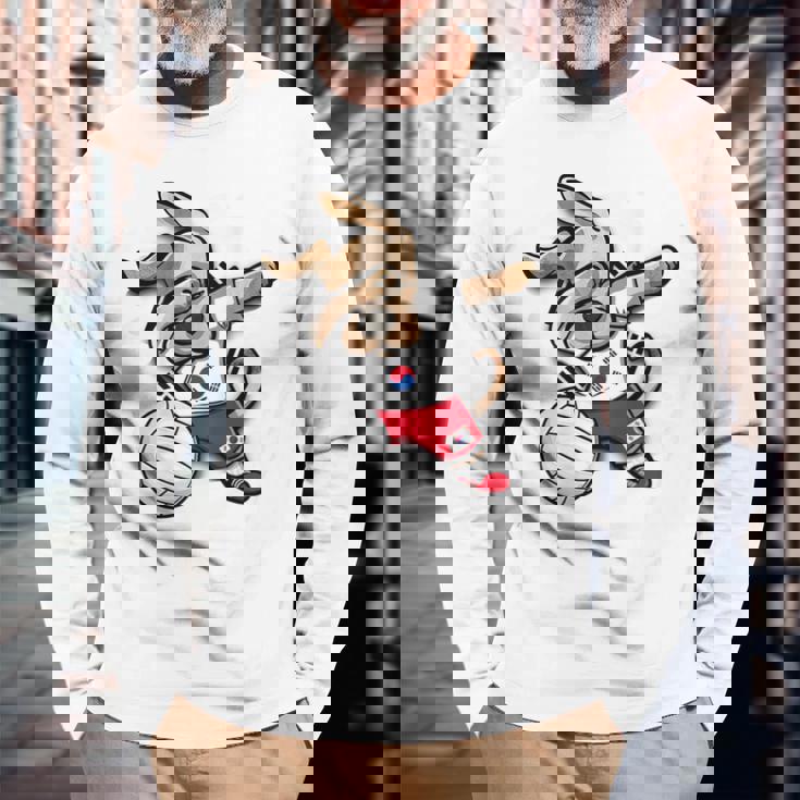 ダビング犬 韓国 バレーボール ラバー ジャージ 韓国国旗 長袖Tシャツ 高齢者への贈り物