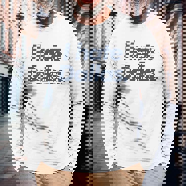 ダラスが嫌い 長袖Tシャツ 高齢者への贈り物