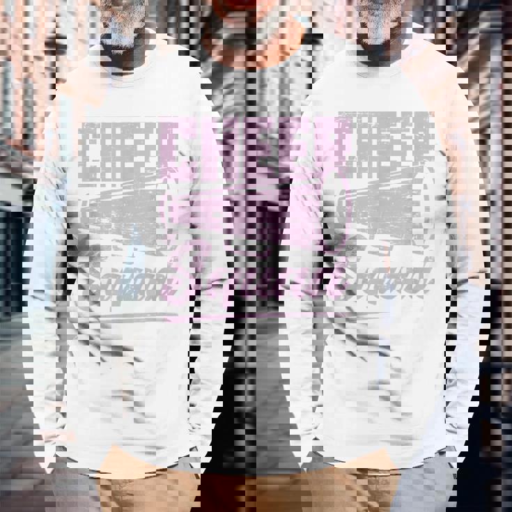 チアリーディングチームチアスクワッド チアリーダー 長袖Tシャツ 高齢者への贈り物