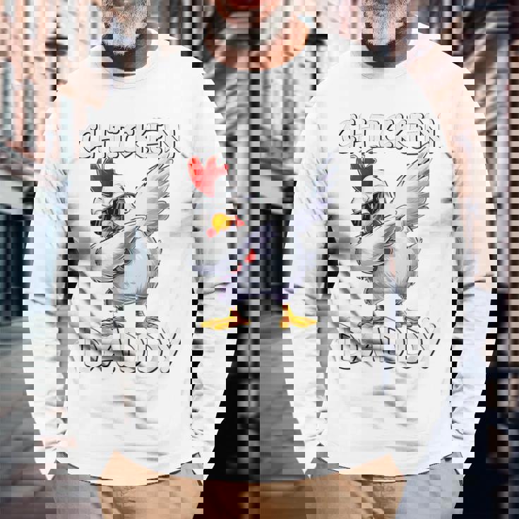 チキン パパ ニワトリ 父 チキン ジャンパー 農家 父の日 長袖Tシャツ 高齢者への贈り物