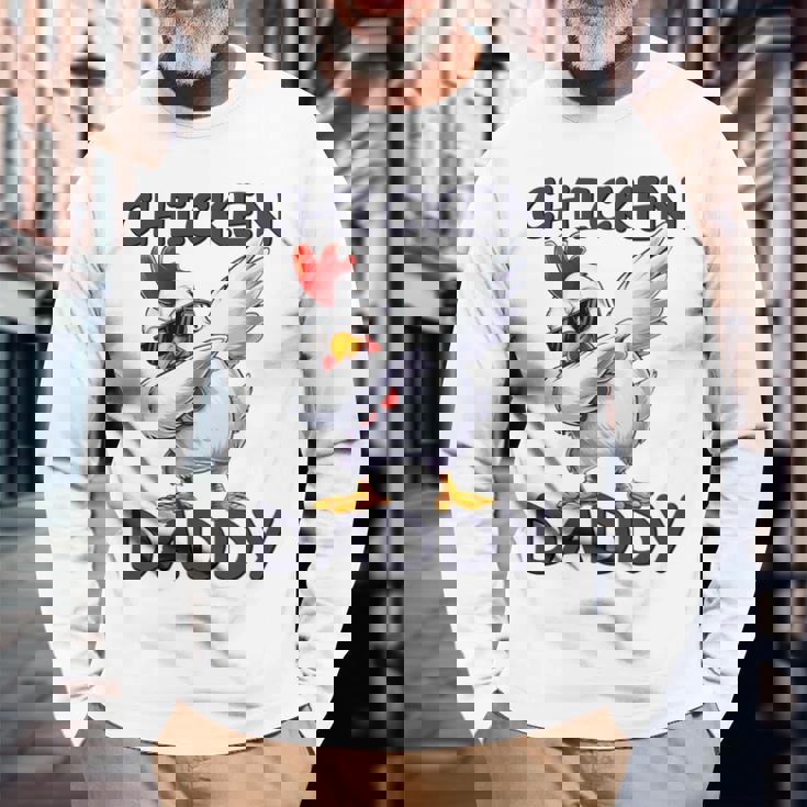 チキン パパ ニワトリ 父 チキン ジャンパー 農家 父の日 長袖tシャツ 長袖Tシャツ 高齢者への贈り物