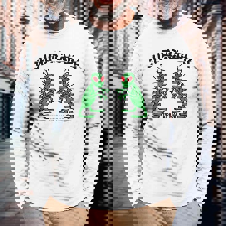 チュパカブラ 長袖Tシャツ 高齢者への贈り物