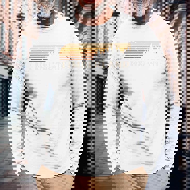 ティンバーランド Nc ビンテージ エバーグリーン サンセット 80年代レトロ 長袖tシャツ 長袖Tシャツ 高齢者への贈り物