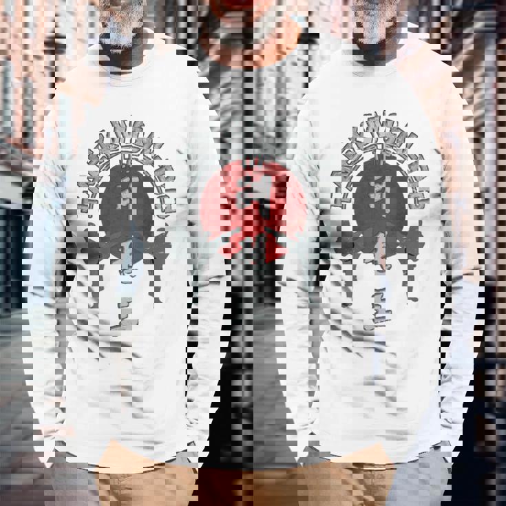 テコンドーサンライズ テコンドーファイター Tkdバックプリント 長袖Tシャツ 高齢者への贈り物