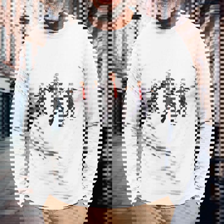 トランプが史上最大のリターンを獲得 第47代大統領 2024 長袖tシャツ 長袖Tシャツ 高齢者への贈り物